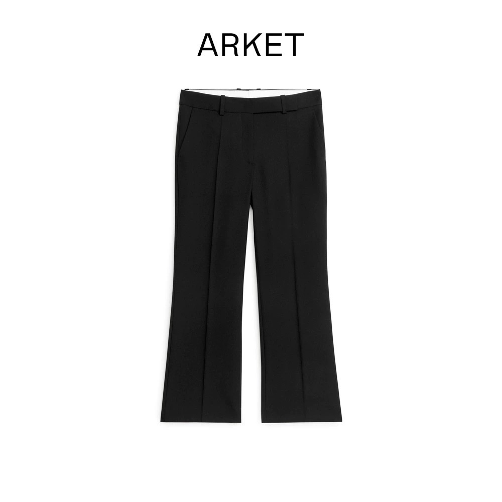 Arket cropped wool trousers